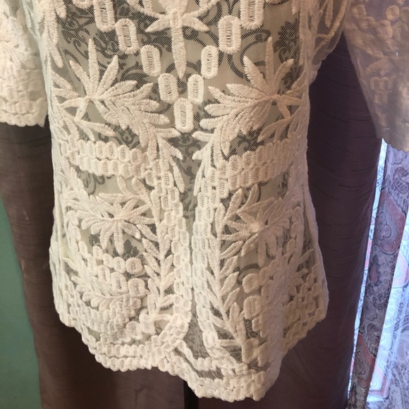 Laundry By Shelli Segal White Lace top - Picture 6 of 7